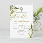 Spaanse doop jongen kaart (Staand voorkant)