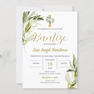 Spaanse doop jongen kaart