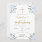 Spaanse doop jongen kaart (Voorkant)