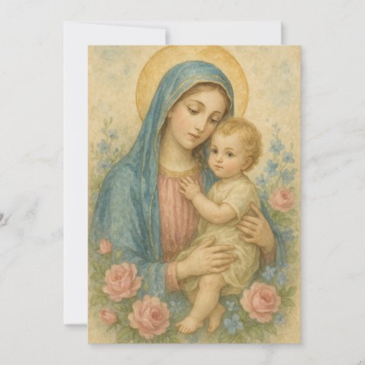 SPAANSE DOOP MARIA BABY JEZUS CHRISTENDOM KAART (Voorkant)