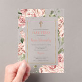 Spaanse doop meisje acryl uitnodigingen (Insitu (Draagbaar))