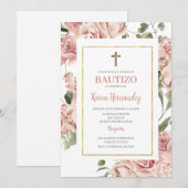 Spaanse doop meisje kaart (Voorkant / Achterkant)