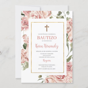 Spaanse doop meisje kaart