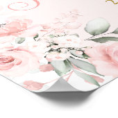 Spaanse doop meisje welkom teken poster (Hoek)