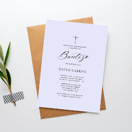 Spaanse doop | Uitnodiging voor de Bautizo Lavende