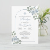 Spaanse doop voor baby jongen kaart (Staand voorkant)