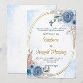 Spaanse doop voor jongen kaart (Voorkant / Achterkant)