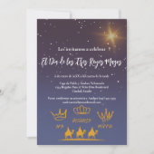 Spaanse Driekoningen dinerfeest Kerstmis Kaart (Voorkant)