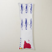 Spaanse eilanden lichaamskussen (Voorkant Verticaal)