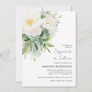 Spaanse Engelse Bruidsmeisje Afscheid Bridal Showe Kaart