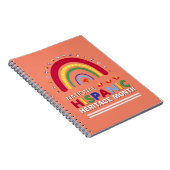 Spaanse Erfgoedmaand Boho Regenboog en Vlaggen Notitieboek (Rechterzijde)