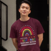 Spaanse Erfgoedmaand Boho Regenboog en Vlaggen T-shirt