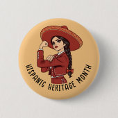 Spaanse Erfgoedmaand Mariachi Ronde Button 5,7 Cm (Voorkant)
