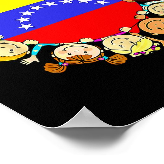 Spaanse Erfgoedmaand Venezuela Kinder Boy Venezue Poster (Hoek)