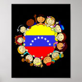 Spaanse Erfgoedmaand Venezuela Kinder Boy Venezue Poster (Voorkant)