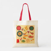 Spaanse eten tote bag (Achterkant)