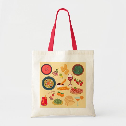 Spaanse eten tote bag (Voorkant)