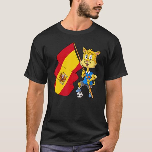 Spaanse Fan Kat T-shirt (Voorkant)