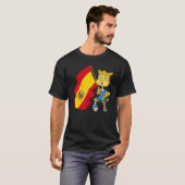 Spaanse Fan Kat T-shirt (Voorkant volledig)
