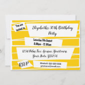 Spaanse Fan Party uitnodiging horizontaal (Achterkant)