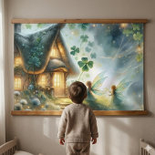 Spaanse Feeënwoning Glow Hangend Wandkleed