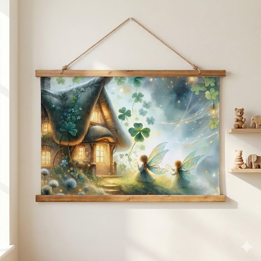 Spaanse Feeënwoning Glow Hangend Wandkleed