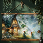 Spaanse Feeënwoning Glow Hangend Wandkleed