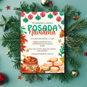 Spaanse feestelijke Posada Navideña kerstfeest Kaart