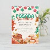 Spaanse feestelijke Posada Navideña kerstfeest Kaart (Staand voorkant)