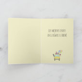 Spaanse Felicidades Trouwdag Fiat 500 Kaart (Binnen)