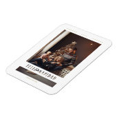 Spaanse Feliz Navidad Wimshical Calligraphy Magneet (Linkerzijde)