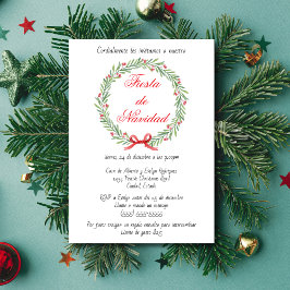 Spaanse Fiesta de Navidad Krans Kerstfeestje Kaart