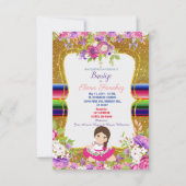 Spaanse Fiesta Meisje doop doop doop Kaart (Voorkant)