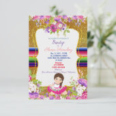 Spaanse Fiesta Meisje doop doop doop Kaart (Staand voorkant)