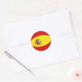 Spaanse Fisheye Vlag Sticker (Envelop)
