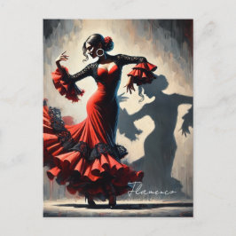 Spaanse Flamenco Dancer Briefkaart