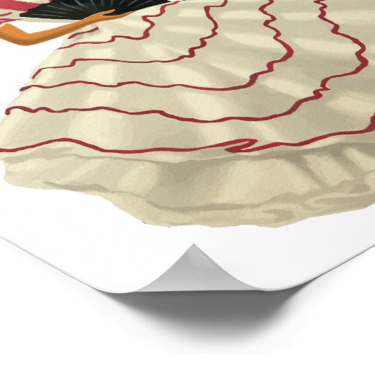 Spaanse Flamenco Dancer Spanje Revel Art Poster (Hoek)