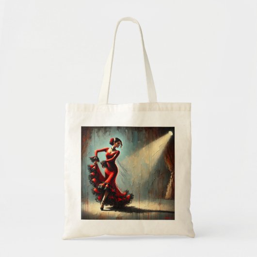 Spaanse Flamenco Dancer Tote Bag (Voorkant)