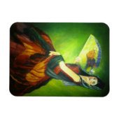 Spaanse flamenco danser schilderij magneet (Horizontaal)