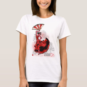 Spaanse flamencodanser t-shirt