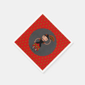 Spaanse Flamengo Dansende Birthday Party Servet (Hoek)