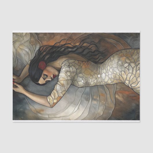 Spaanse Flamingo Dancer Decoupage Tissuepapier (Voorkant)