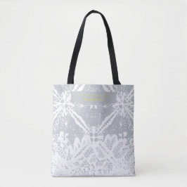 Spaanse floralart patronen- grijs tote bag