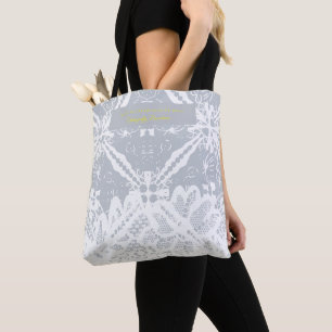 Spaanse floralart patronen- grijs tote bag