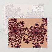 Spaanse fractal briefkaart (Voorkant / Achterkant)