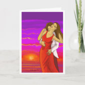 Spaanse geliefden Valentijnse kaart (Voorkant)