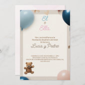 Spaanse Gender Reveal - Revelacion de Genero Kaart (Voorkant / Achterkant)