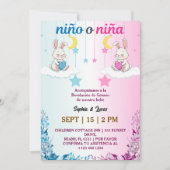 Spaanse genderonthulling Nino o Nina Kaart (Voorkant)