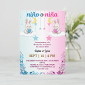 Spaanse genderonthulling Nino o Nina Kaart (Staand voorkant)