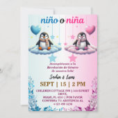 Spaanse geslachtsonthulling Penguin Kaart (Voorkant)